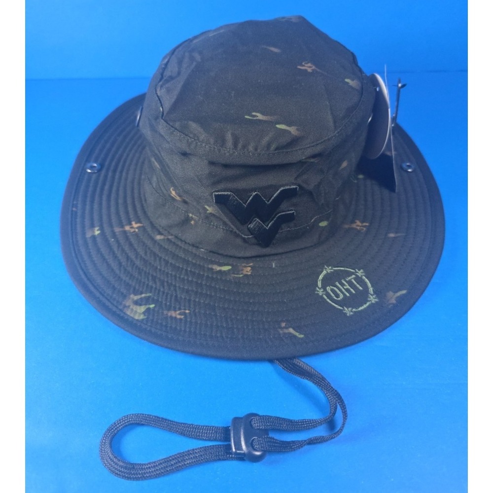 West Virginia Mountaineers Hat OHT Top of the World Camo American Flag